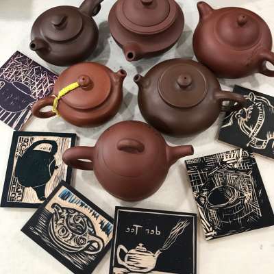 Teapot and Woodcut Workshop